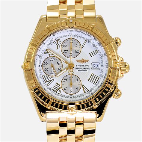 breitling 18k gold diamonds|Gold Watches For Men and Women .